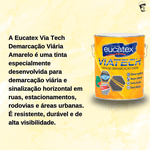 TINTA PISO DEMARCAÇÃO EMBORRACHADA VIA TECH AMARELO 3,6L