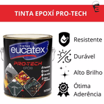 KIT TINTA EPÓXI PRO TECH COM CATALISADOR PRETO 3,6LT