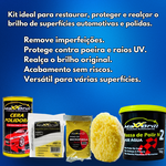 KIT COM 5 PRODUTOS DE POLIR E ENCERAR