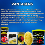 KIT COM 5 PRODUTOS DE POLIR E ENCERAR