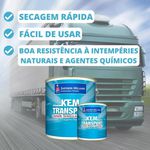 6355 KEM TRANSP GRAFITE METALICO PARA RODAS 3,6