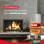 TINTA SPRAY ALTA TEMPERATURA ALUMINIO 5723 COLORGIN 350ML