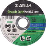 DISCO DE CORTE METAL INOX 115X1 ATLAS