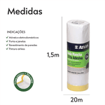 FILME MASCARAMENTO C FITA CREPE 1,5MX20M ATLAS