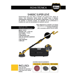 Lixadeira Superleve p/ Paredes e Tetos SH800C 800W