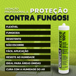SILICONE ACÉTICO PROFISSIONAL INCOLOR 280ML UNIPEGA