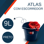 BALDE COM ESCORREDOR PARA MOP 9LT AT2027 ATLAS