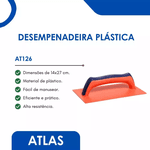 DESEMPENADEIRA PLÁSTICO TEXTURIZADA 27x14CM AT126