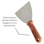 ESPÁTULA DE AÇO CARBONO 10cm 175/10 ATLAS