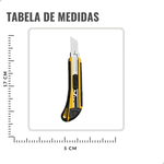 ESTILETE EMBORRACHADO PROFISSIONAL 18MM AT175/3 ATLAS