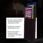 FIBRA ABRASIVA ELIMINA FERRUGEM 115x290MM COM 2 UNIDADES AT95/30 ATLAS