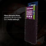 FIBRA ABRASIVA ELIMINA FERRUGEM 115x290MM COM 2 UNIDADES AT95/30 ATLAS