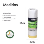 FILME MASCARAMENTO C FITA CREPE 1,5MX20M ATLAS