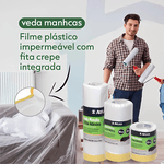 FILME MASCARAMENTO C FITA CREPE 1,5MX20M ATLAS