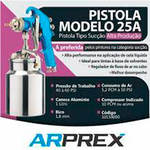 PISTOLA PINTURA 25A ALTA PRODUÇÃO1,8MM ARPREX