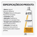 MASSA ACRILICA P/ PEQUENAS CORRECOES 200GR