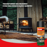 KIT COM 3 SPRAYS ALTA TEMPERATURA PRETO FOSCO COLORGIN