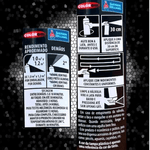 KIT COM 6 SPRAYS ALTA TEMPERATURA PRETO FOSCO COLORGIN