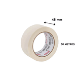 CAIXA DE FITA CREPE 423 48X50 USO GERAL TAPEFIX ADERE COM 36 UNIDADES