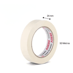 CAIXA DE FITA CREPE 423 24X50 USO GERAL TAPEFIX ADERE COM 60 UNIDADES