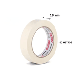 CAIXA DE FITA CREPE 423 18X50 USO GERAL TAPEFIX ADERE COM 72 UNIDADES