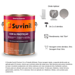 ESMALTE PREMIUM COR E PROTEÇÃO BRILHANTE AZUL FRANÇA 3,6LT