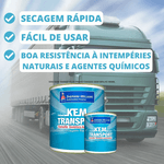 KEM TRANSP PLUS PRETO FOSCO 900ML