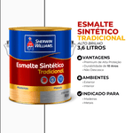 METALATEX ESMALTE ALTO BRILHO VERMELHO 3,6LT