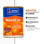 NOVACOR EXTRA ACRILICO SEMI BRILHO BRANCO 18L