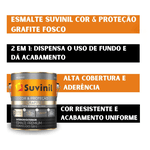 TINTA ESMALTE GRAFITE COR E PROTEÇÃO METAIS 3,6L