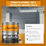 TINTA ESMALTE GRAFITE COR E PROTEÇÃO METAIS 3,6L