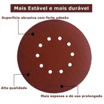 Disco Pluma Lixa Vermelha 225mm Grana 040 Stone Hammer 