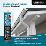 SELANTE VEDA CALHAS COM FUNGICIDA CINZA 280ML UNIPEGA