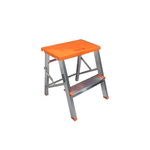 ESCADA BANQUETA ALUMÍNIO 2 DEGRAUS USO DOMÉSTICO