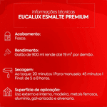 EUCALUX ESMALTE SINTETICO FOSCO PREMIUM BRANCO 900ML