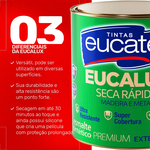 EUCALUX ESMALTE SINTETICO FOSCO PREMIUM BRANCO 900ML