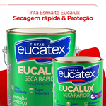 EUCALUX ESMALTE SINTETICO FOSCO PREMIUM BRANCO 900ML