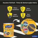 VIA TECH TINTA PARA DEMARCAÇÃO VIÁRIA PRETO 18 LITROS
