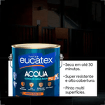 EUCATEX ESMALTE BRILHANTE BASE AGUA BASE B 3,2L