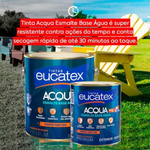 EUCATEX ESMALTE BRILHANTE BASE AGUA BASE B 3,2L