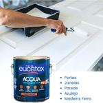 EUCATEX ESMALTE BRILHANTE BASE AGUA BASE B 3,2L