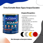 EUCATEX ESMALTE BRILHANTE BASE AGUA BASE B 800ML