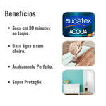 EUCATEX ESMALTE BRILHANTE BASE AGUA BASE C 800ML