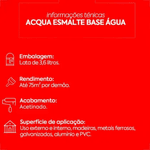 EUCATEX ESMALTE ACETINADO BASE AGUA BASE B 3,2L