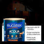 EUCATEX ESMALTE ACETINADO BASE AGUA BASE B 3,2L