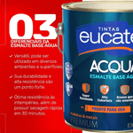 EUCATEX ESMALTE ACETINADO BASE AGUA BASE B 3,2L