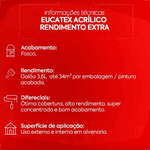 TINTA ACRÍLICA RENDIMENTO EXTRA ELEPHANT FOSCO PREMIUM 3,6LT