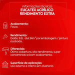 TINTA ACRÍLICA RENDIMENTO EXTRA CENOURA FOSCO PREMIUM 3,6LT