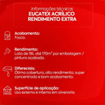 TINTA ACRÍLICA FOSCO RENDIMENTO EXTRA CENOURA 18LT