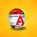 FITA DEMARCAÇÃO DE SOLO 50 X 15 AMARELA ADERE